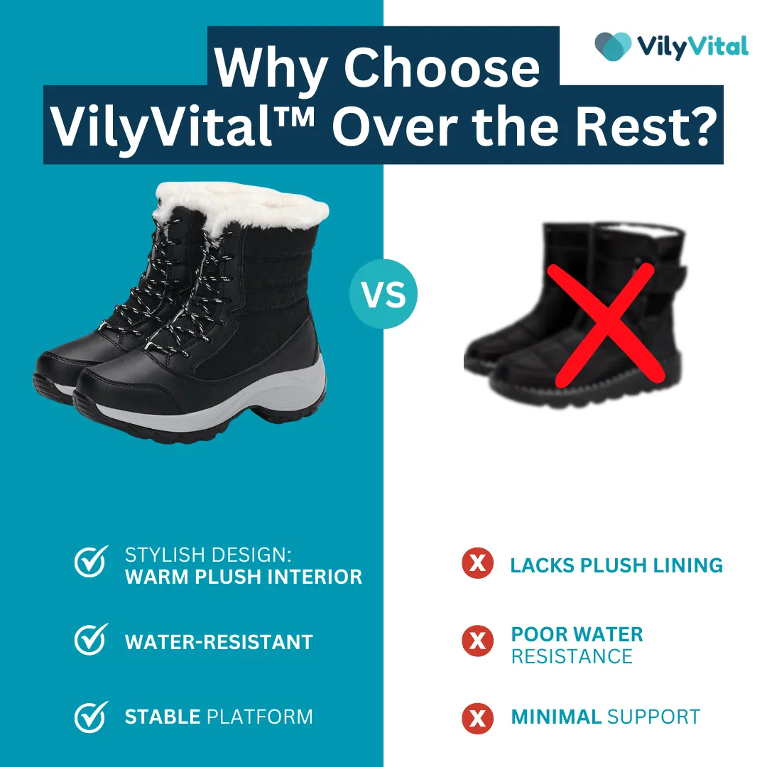 VilyVital™ | Warm & Stylish Women’s Waterproof Winter Boots