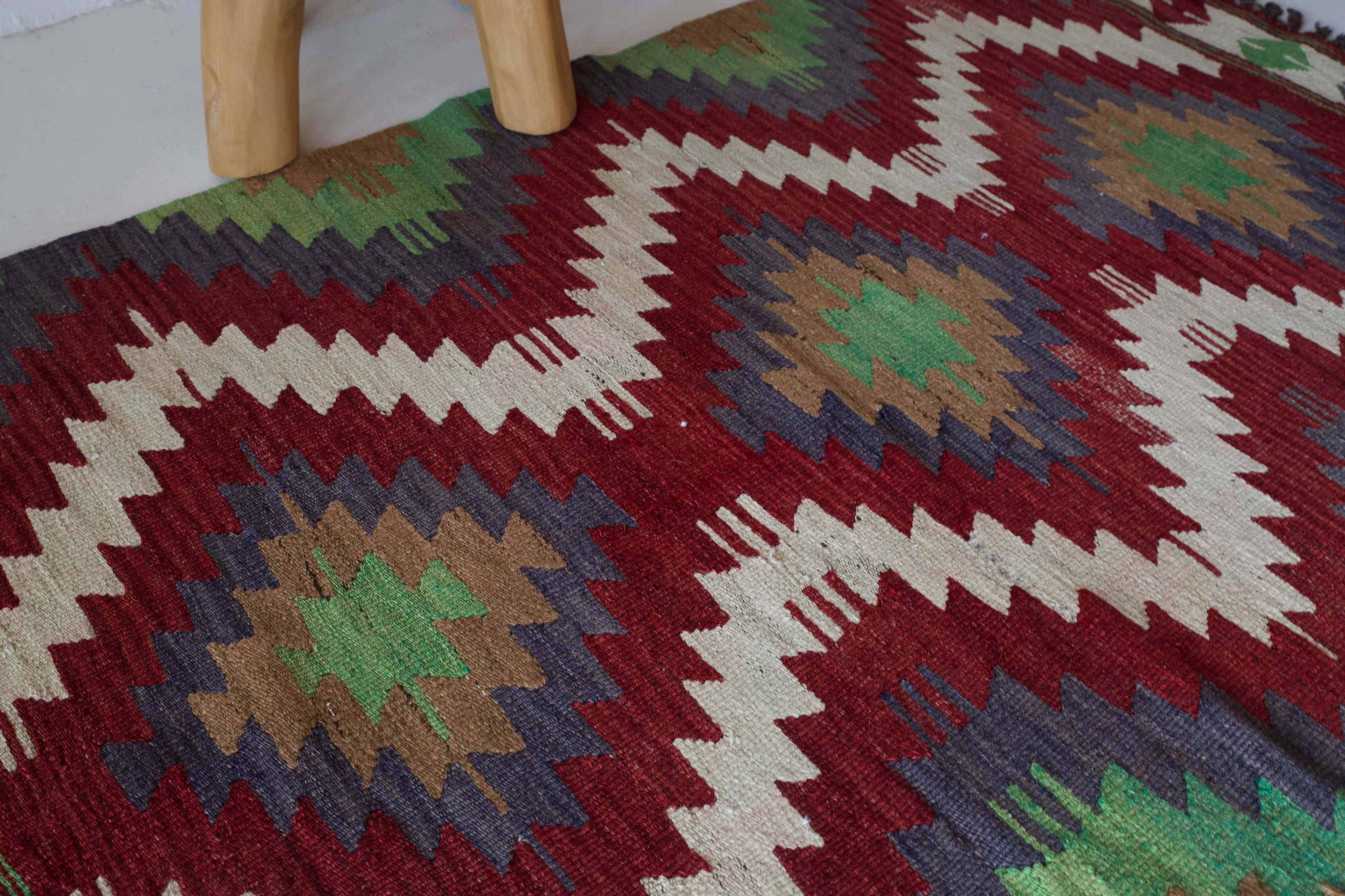 Vintage Mini Turkish Kilim Rug 2'11"x4'8"