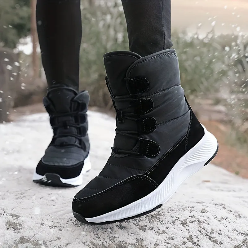 Warm HighTop Snow Boots Plush Lining  Grip Sole