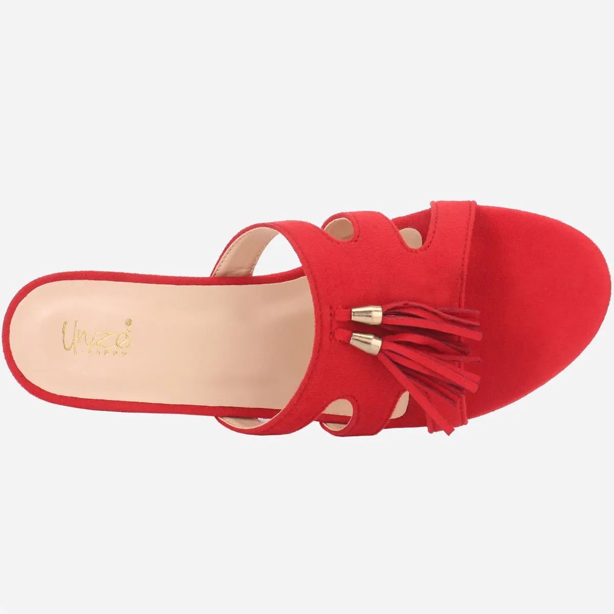 Women "CRUISE" Summer Decorated Block Heel Slippers
