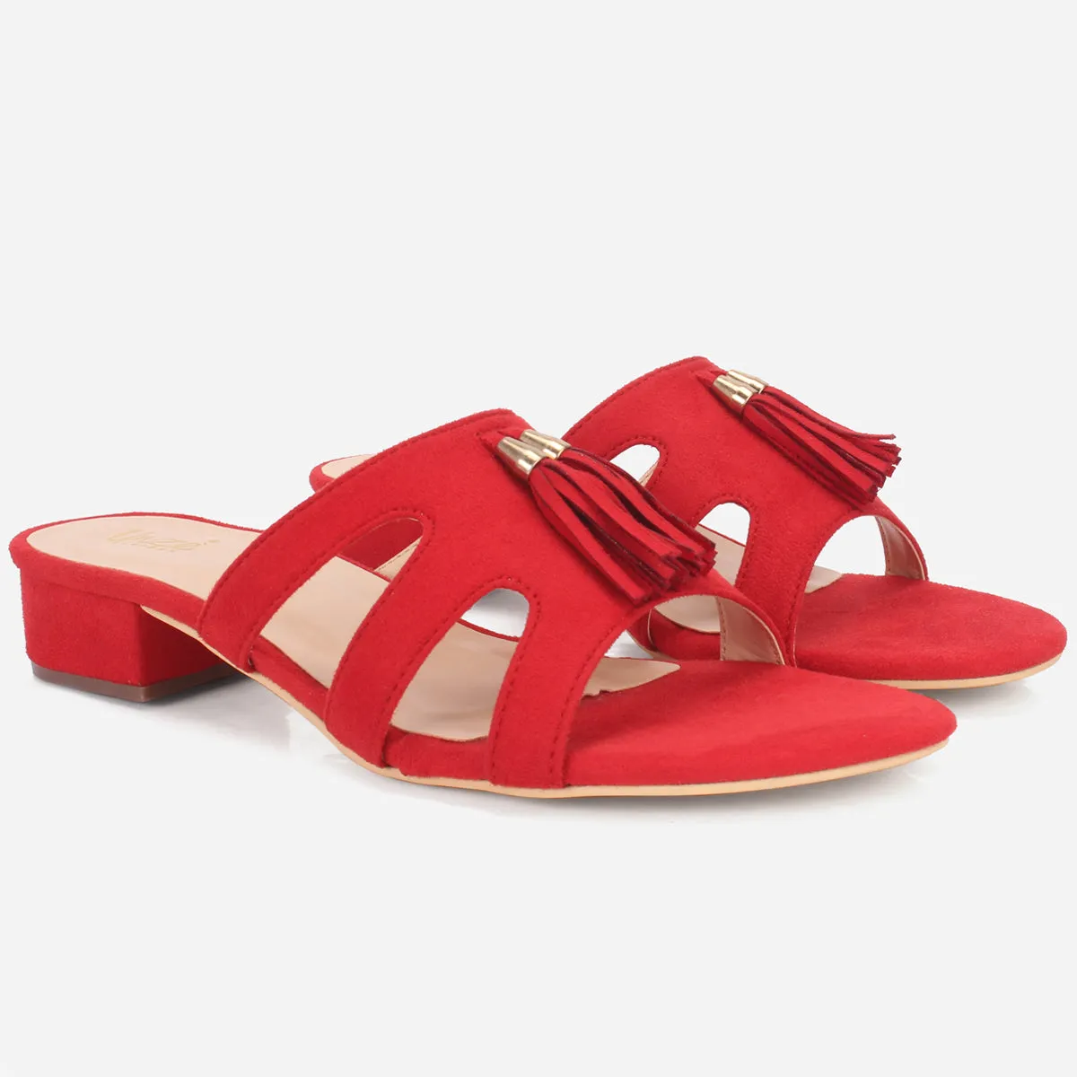 Women "CRUISE" Summer Decorated Block Heel Slippers