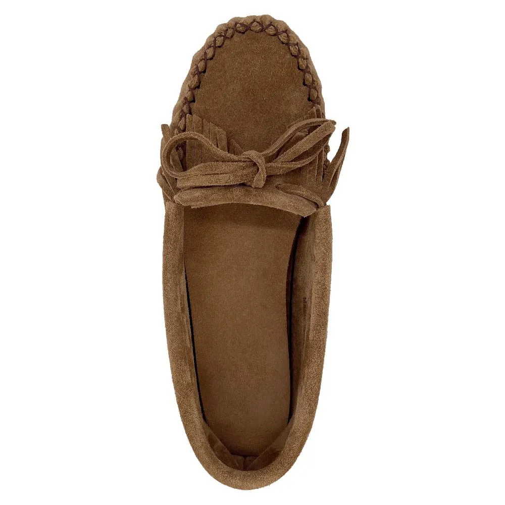 Women's Fringed Suede Moccasin Shoes