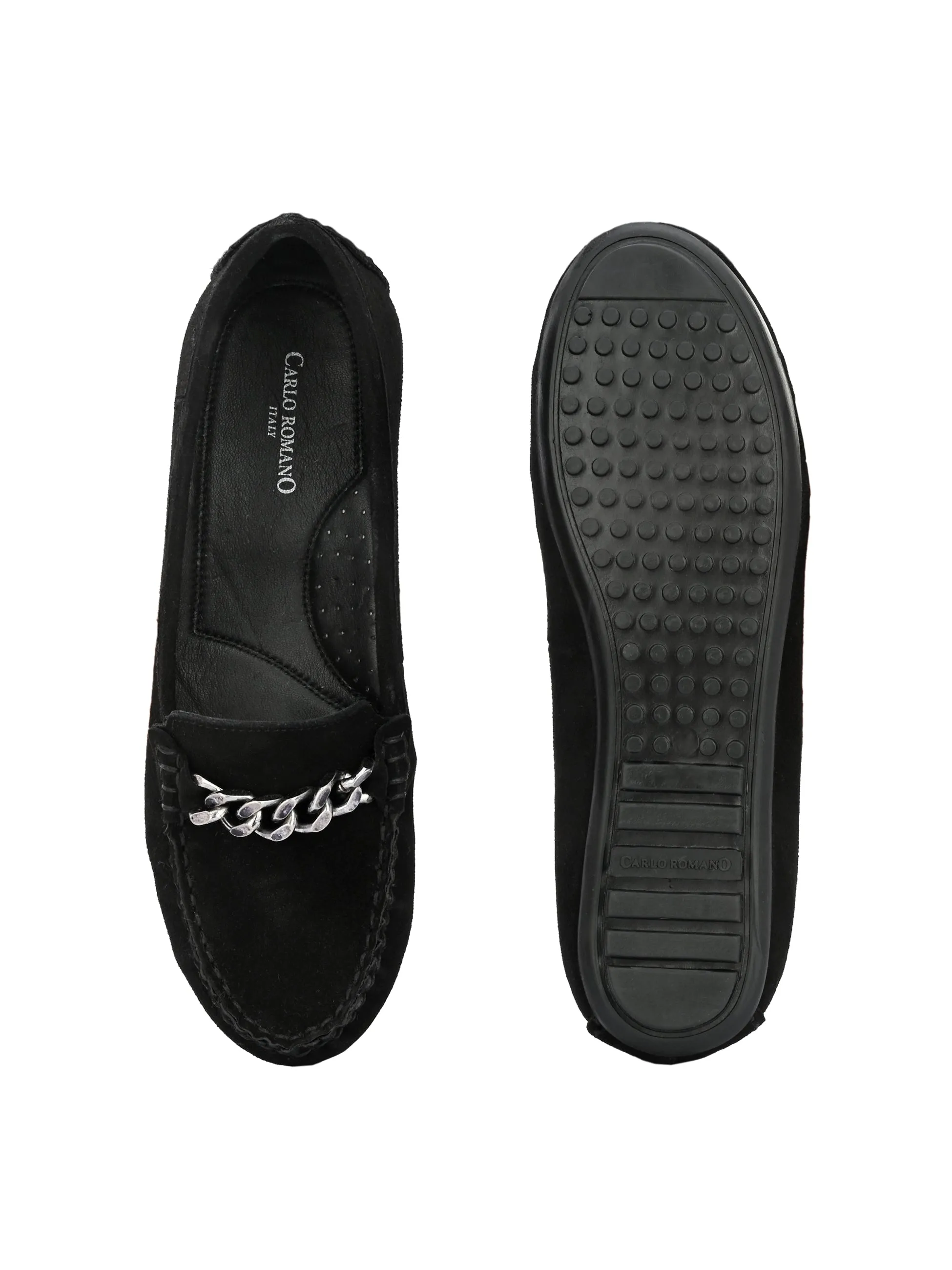 Women's Genuine Suede Leather Casual Loafer Moccasin