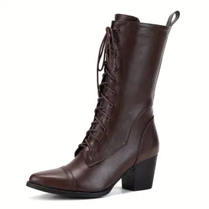 Womens Luxurious Faux Fur Combat Boots  Warm Stylish WaterResistant