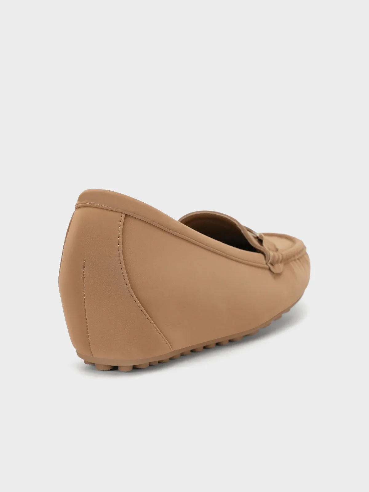 Womens "CZARINA" Comfy Wedge Moccasins