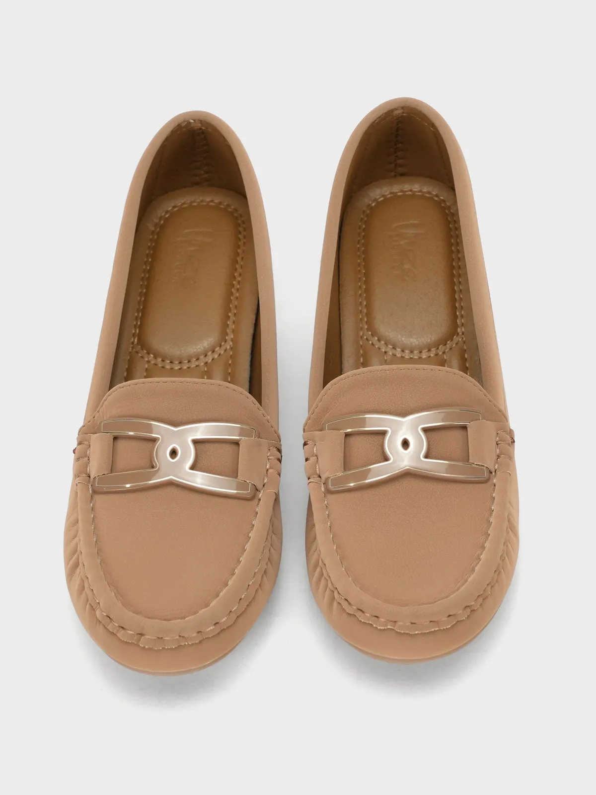 Womens "CZARINA" Comfy Wedge Moccasins