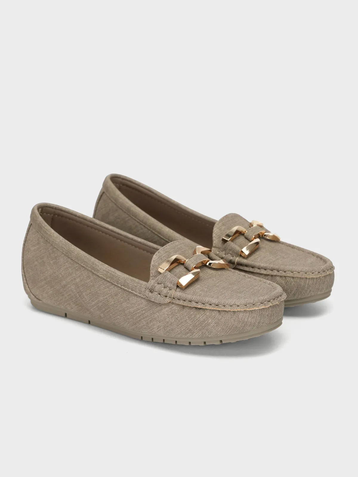 Womens "SUTARA" Comfy Buckle Moccasins
