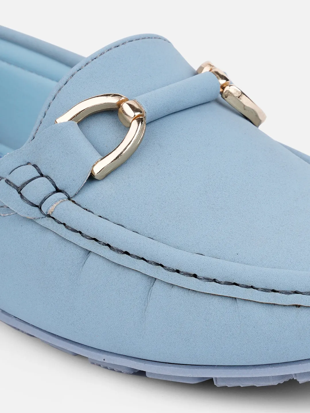 Women's Sky Blue Soft & Premium Loafers (IU2001)