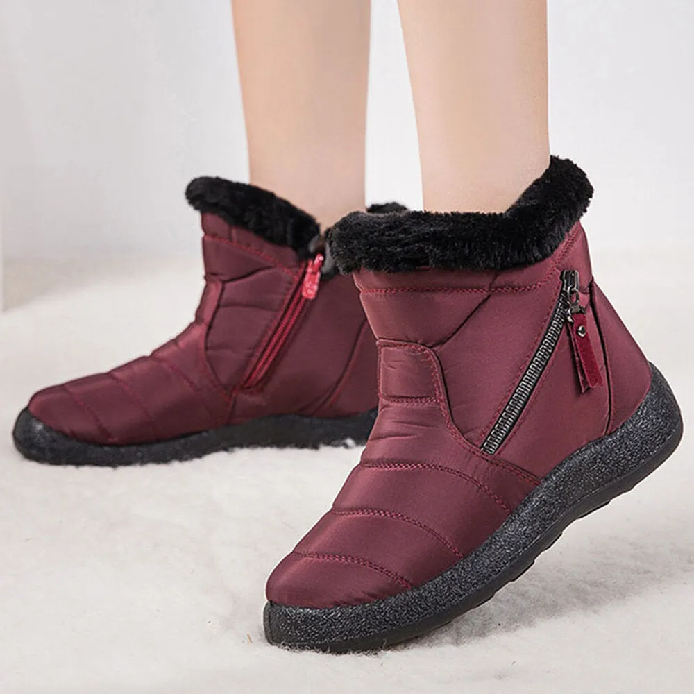 Women's Snow Boots Soft Warm Anti Skid And Wear Resistant Soles