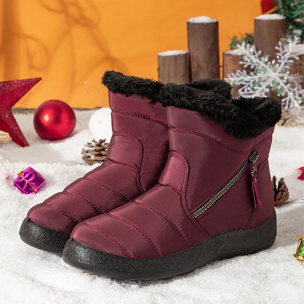 Women's Snow Boots Soft Warm Anti Skid And Wear Resistant Soles