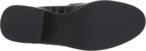 ZAC Zac Posen Women's Wayne Loafer, Black Croco Embossed, 8.5