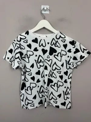 Zara Heart T-shirt 9y