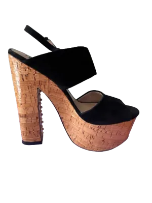 Zara Riveted Platform Heels