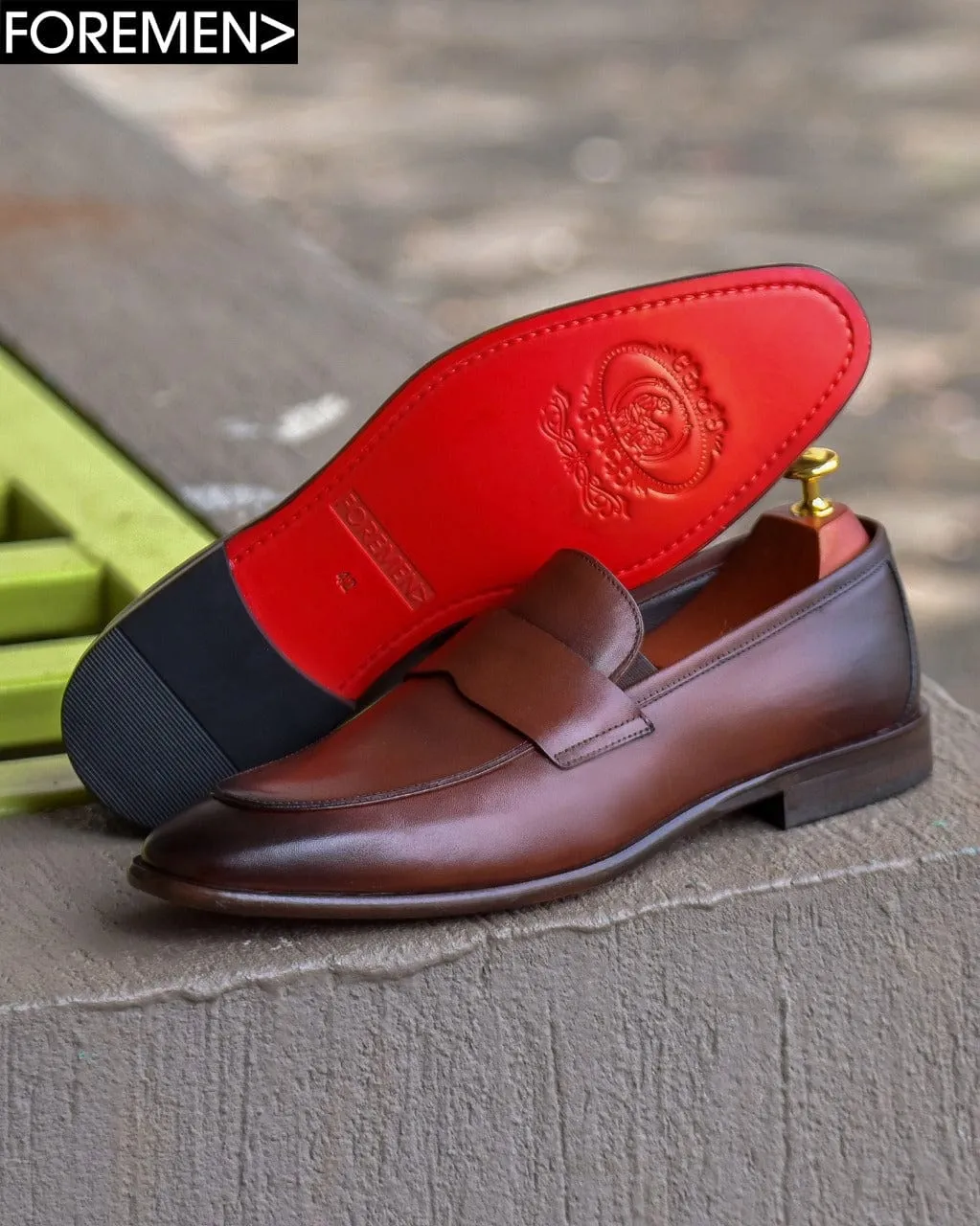 ZURICH | Brown Leather Sole Loafers